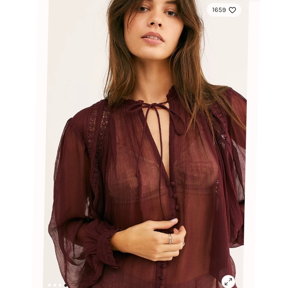 Free people Long Live Love Buttondown - Picture 4 of 8